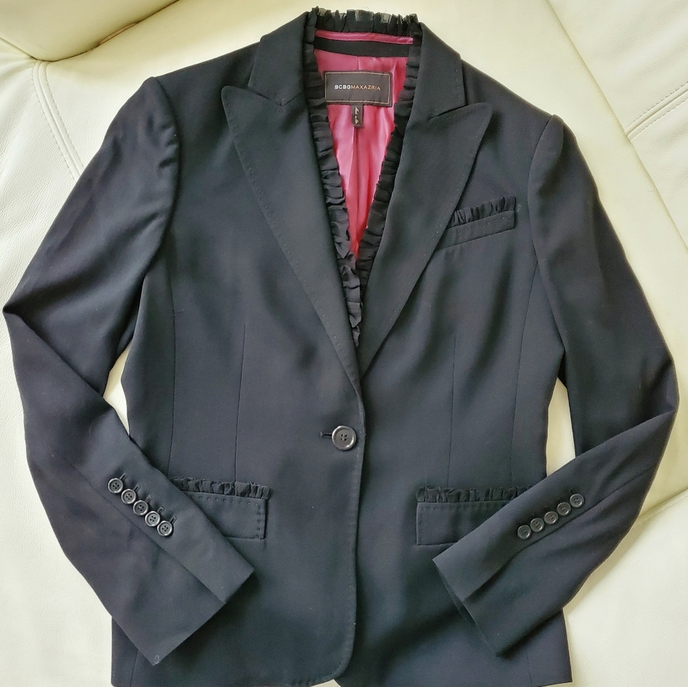 BCBG Max Azria black gorgeous suit jacket